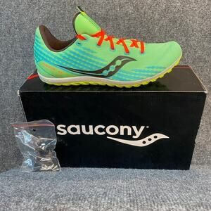 Brand New Saucony Havok XC3 Green Mutant Womens 9.5 Running Shoe Spikes Sneaker